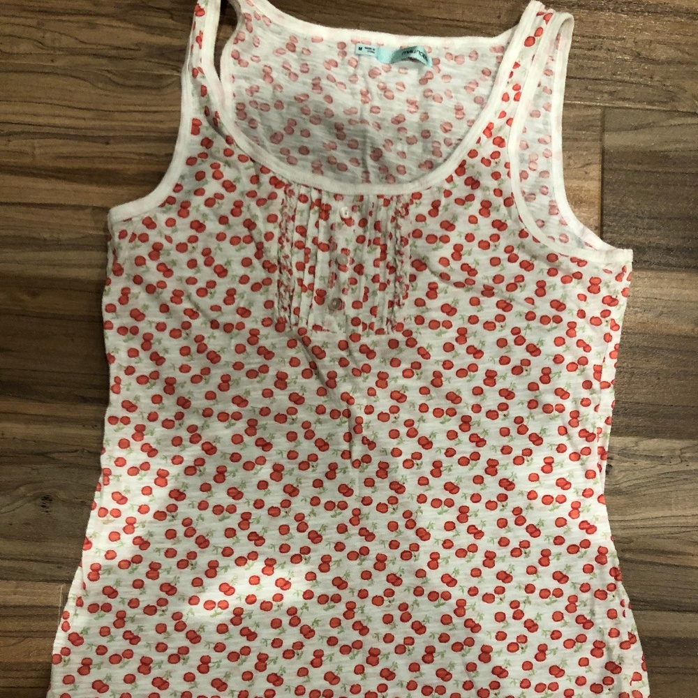 Maurices Cherry Print Sleeveless Tank Top